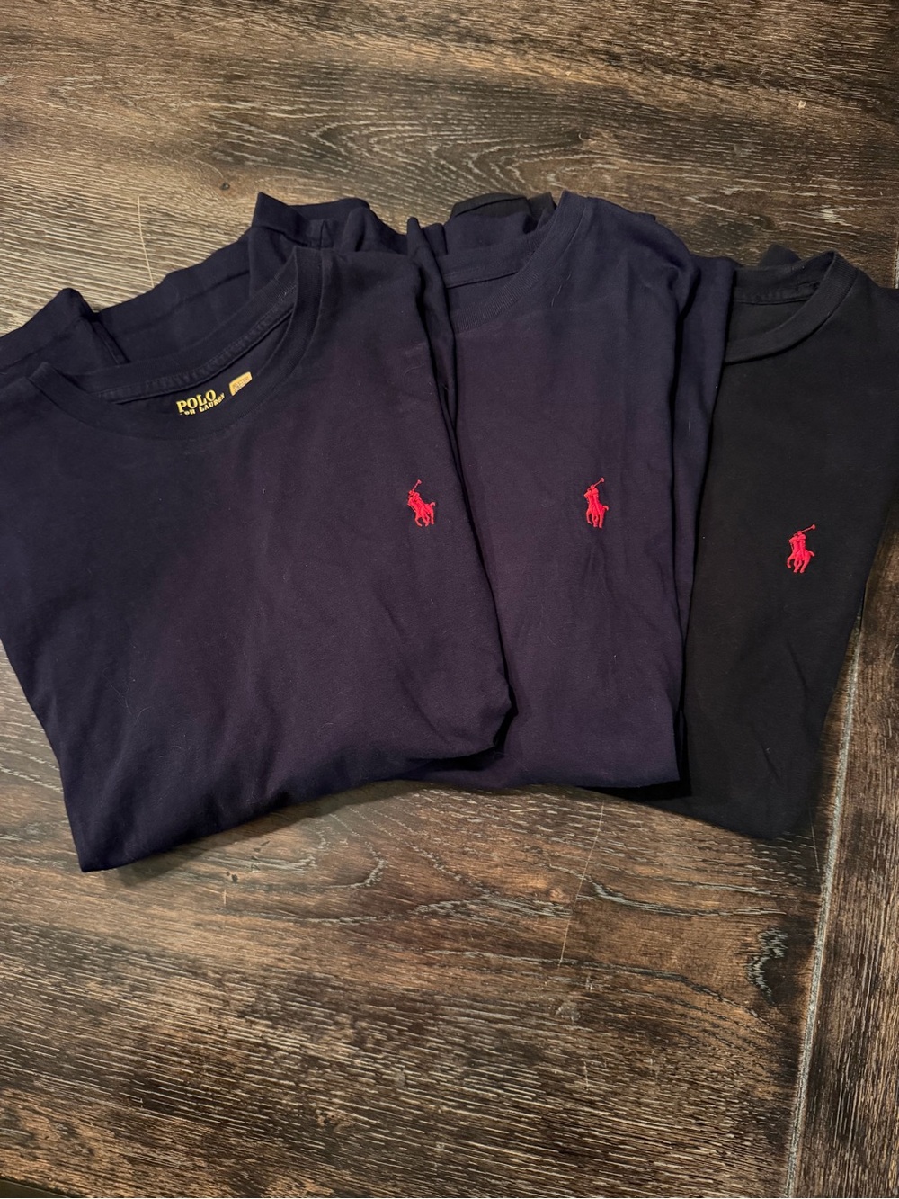 3 Ralph Lauren Polo Tshirts Men’s Size Medium